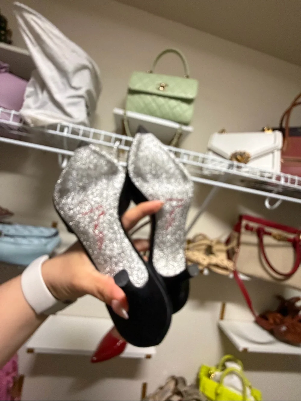 Rene Caovilla satin pointed